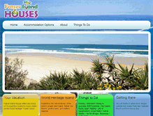 Tablet Screenshot of fraserislandhouses.com.au